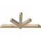 Ekena Millwork Kennewick Rough Sawn Timber Gable Bracket, Douglas Fir, 60"W x 27"H x 4"D x 4"F, 11/12 Pitch GBW060X27X0404KEN00RDF - alternate 3
